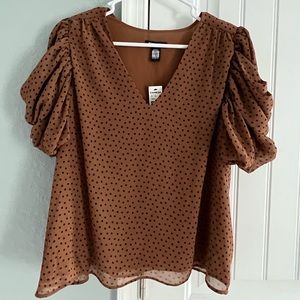 Express polka dot top